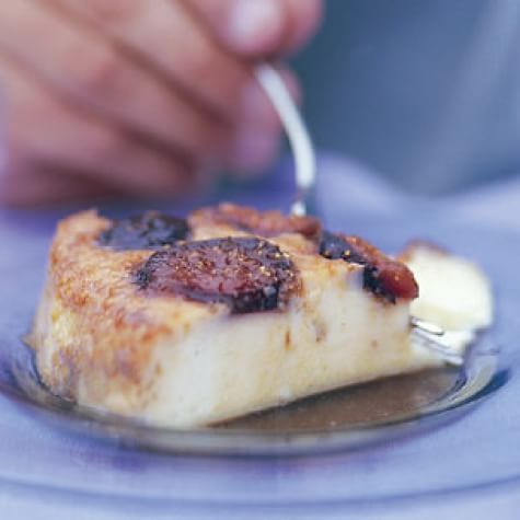 Flan with Fresh Figs