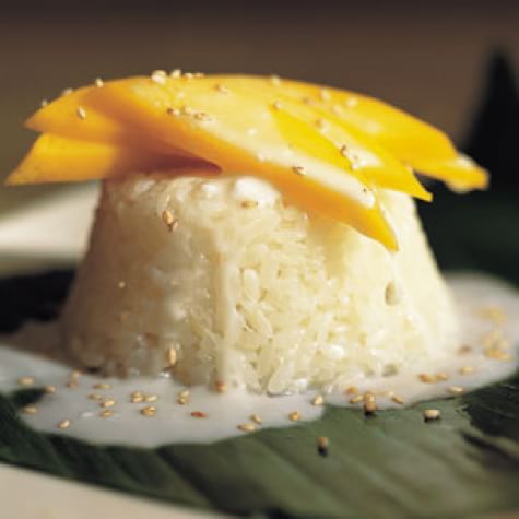 Sweet Rice with Mangoes
