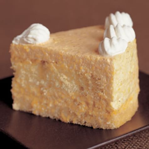 Ginger Crunch Pumpkin Mousse Cheesecake | Just A Pinch Recipes