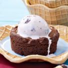 Grill-Baked Brownies with Bing Cherry Ice Cream