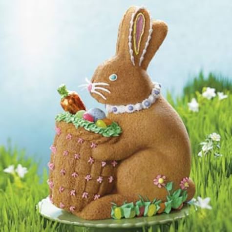 Decorated Bunny with Basket Cake