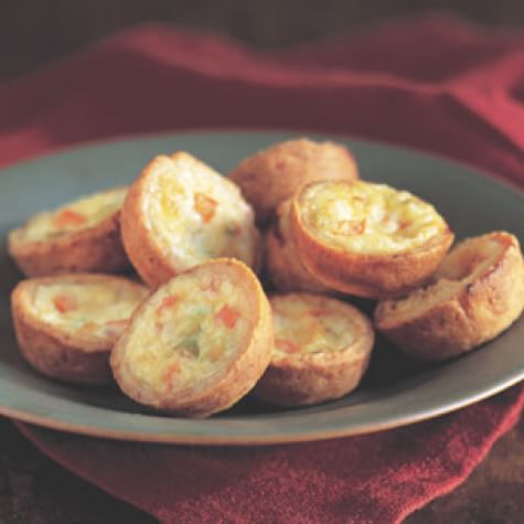 Leek and Red Pepper Mini-Quiches