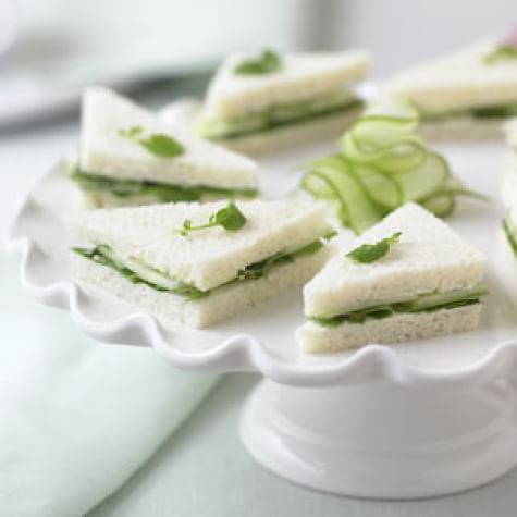 Cucumber-Watercress Tea Sandwiches