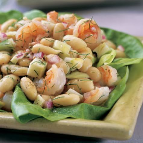 Cannellini Bean, Fennel and Shrimp Salad