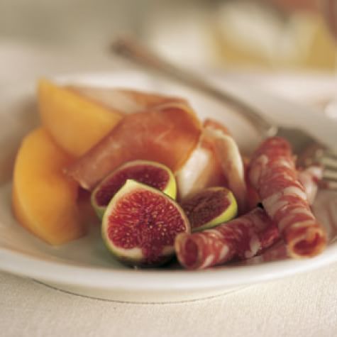 Prosciutto, Salami, Melon and Figs
