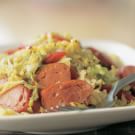Sausages with Warm Cabbage Salad