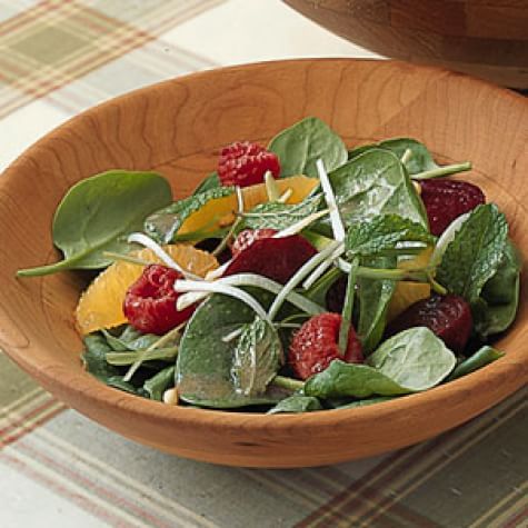 Baby Spinach and Roasted Beet Salad