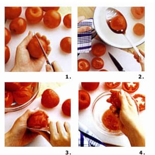 Peeling and Seeding Tomatoes