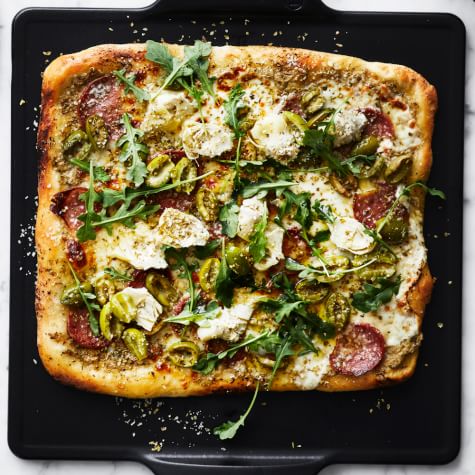 Pizza with Pepperoni, Artichoke Hearts and Olives | Williams Sonoma