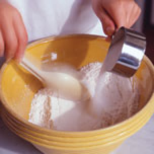 Mixing Muffin Batter