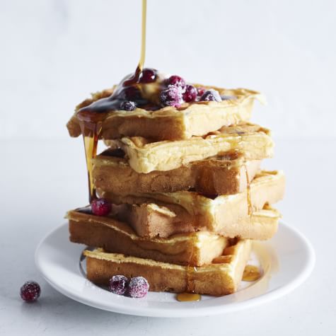 Sour Cream-Blueberry Waffles