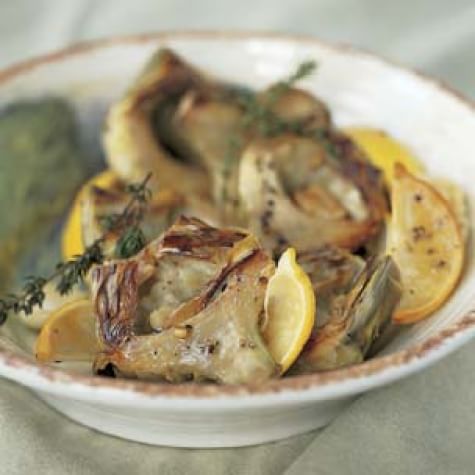 Artichokes Braised in an Electric Pressure Cooker