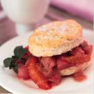 Rhubarb and Blood-Orange Shortcakes