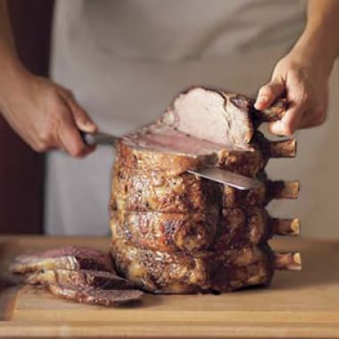 Carving Prime Rib