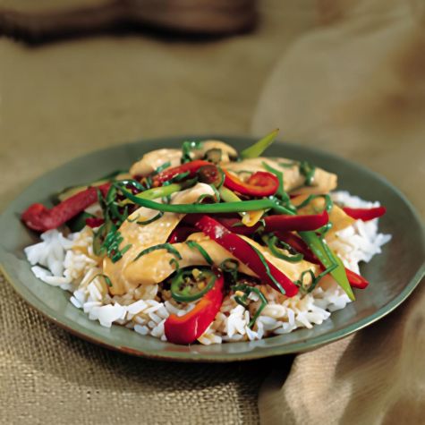 Spicy Chicken and Basil Stir-Fry Spicy Chicken and Basil Stir-Fry