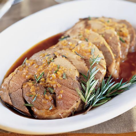 Rosemary-Roasted Leg of Lamb with Balsamic Sauce Rosemary-Roasted Leg of Lamb with Balsamic Sauce