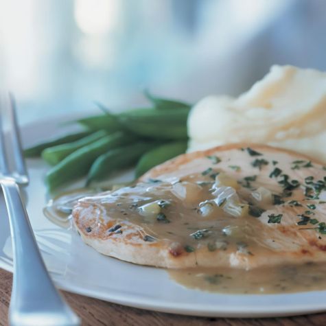 Turkey Cutlets with Herbed Pan Gravy Turkey Cutlets with Herbed Pan Gravy
