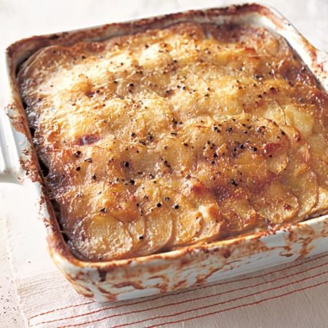 Mushroom and Potato Gratin with Thyme and Parmesan