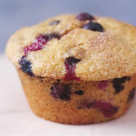 Blueberry-Cornmeal Muffins