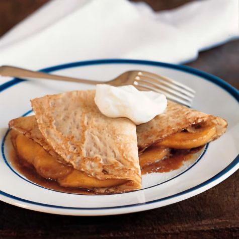 Crepes with Sautéed Apples and Caramel Sauce Crepes with Sautéed Apples and Caramel Sauce
