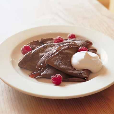 Chocolate Crepes with Jam