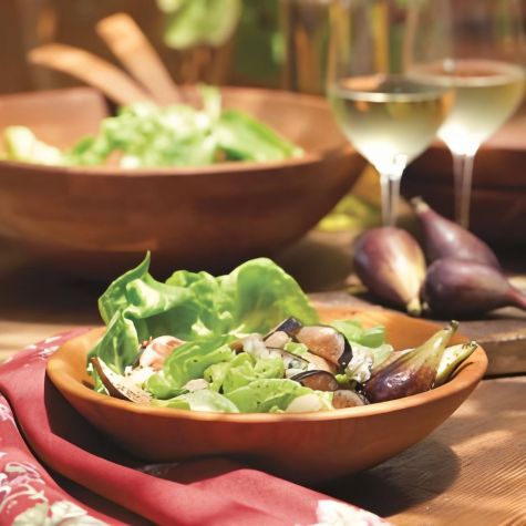 Fig Salad with Cabrales Cheese and Marcona Almonds Fig Salad with Cabrales Cheese and Marcona Almonds