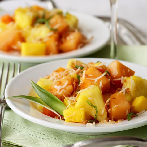Tropical Fruit Salad with Toasted Coconut Tropical Fruit Salad with Toasted Coconut