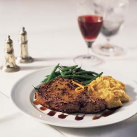 Caramelized Veal Chops with Balsamic Syrup