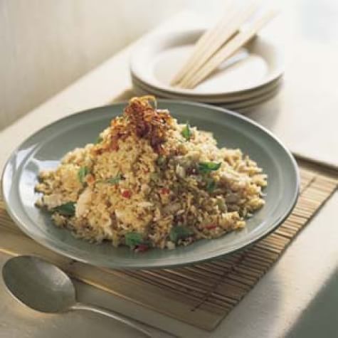 Chili Fried Rice with Crab and Thai Basil Chili Fried Rice with Crab and Thai Basil