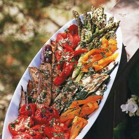 Grilled Vegetable Platter with Picnic Vinaigrette Grilled Vegetable Platter with Picnic Vinaigrette