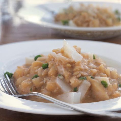 Wild Mushroom Risotto with Peas