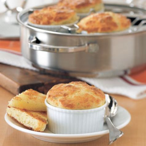 Cheese & Chive Soufflés