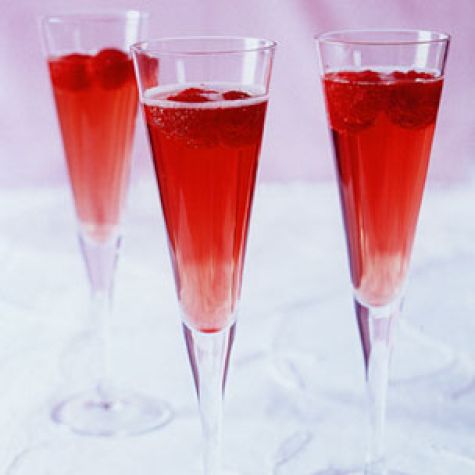 Raspberry Champagne Cocktail