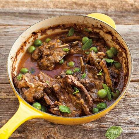 Braised Moroccan Lamb Chops