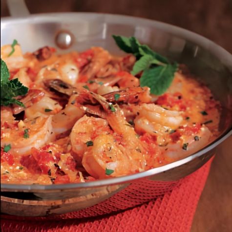 Greek Shrimp with Tomatoes and Feta Cheese