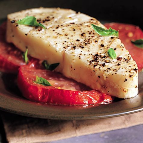 Halibut Steaks au Poivre