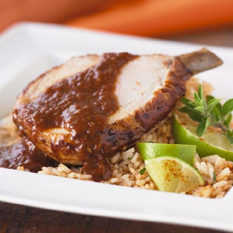 Roasted Pork with Mole Sauce