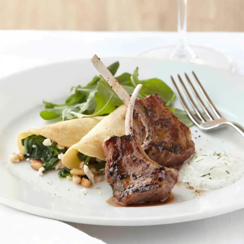 Lamb Chops with Lemon-Herb Yogurt