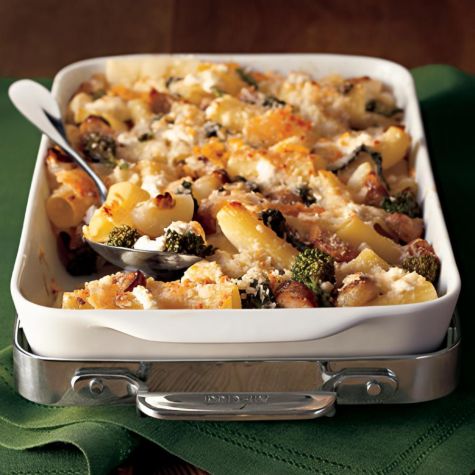 Baked Rigatoni with Sausage & Broccoli Rabe