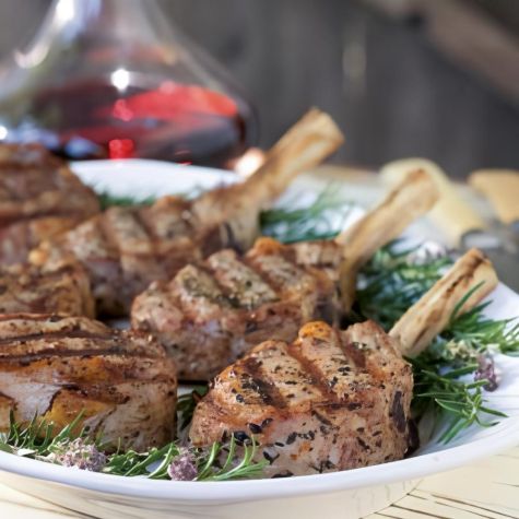 Veal Chops in Herbed Marinade