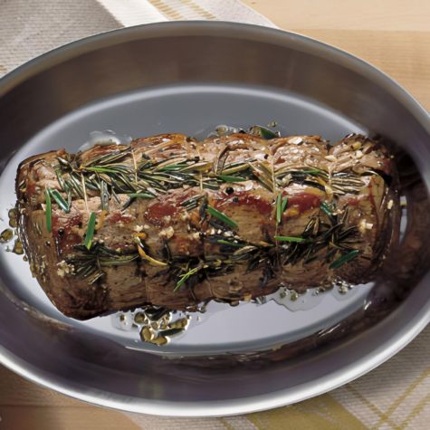 Pan-Roasted Beef Tenderloin with Rosemary and Garlic