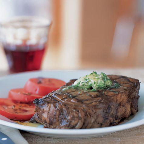 Steaks with Herb Butter