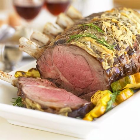 Standing Rib Roast with Bordelaise Sauce