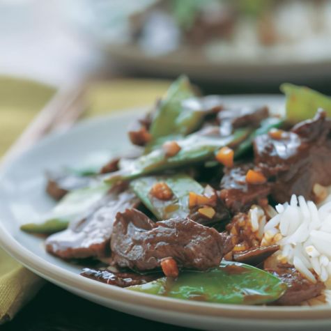 Tangerine Beef & Snow Peas