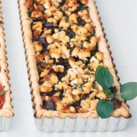 Eggplant-Goat Cheese Tart