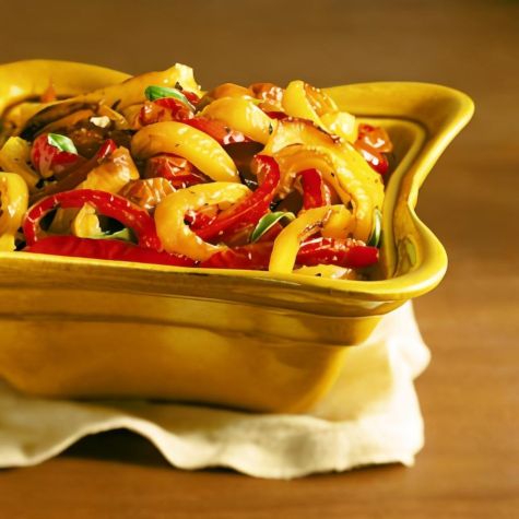 Bell Peppers Baked with Tomatoes