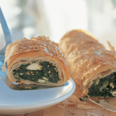 Spinach-Feta Filo Roll