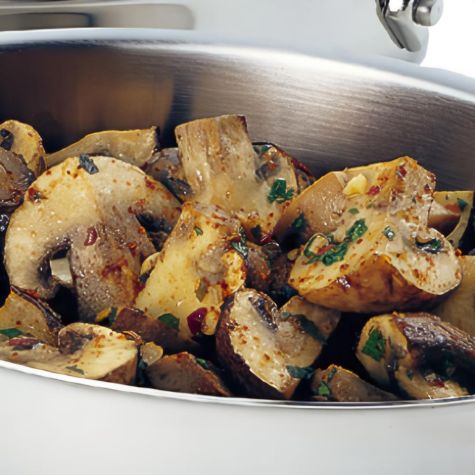 Mushrooms with Piment d'Espelette