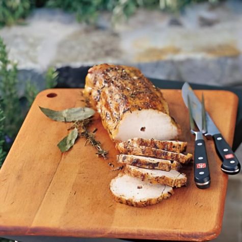 Spit-Roasted Brined Pork Loin