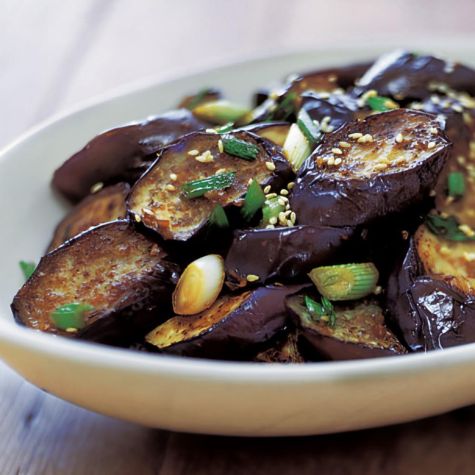 Stir-Fried Sesame Eggplant